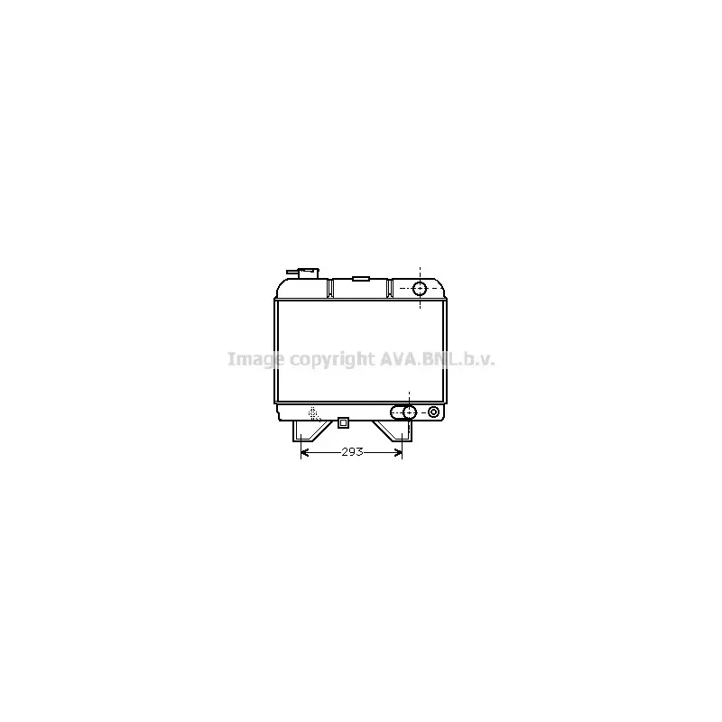 Radiateur, refroidissement du moteur AVA QUALITY COOLING PEA2021