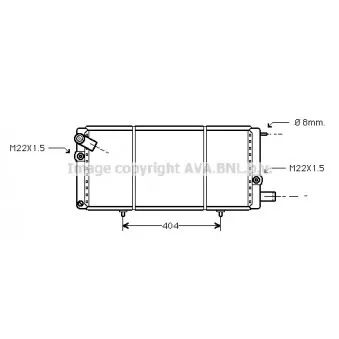 Radiateur, refroidissement du moteur AVA QUALITY COOLING PEA2085