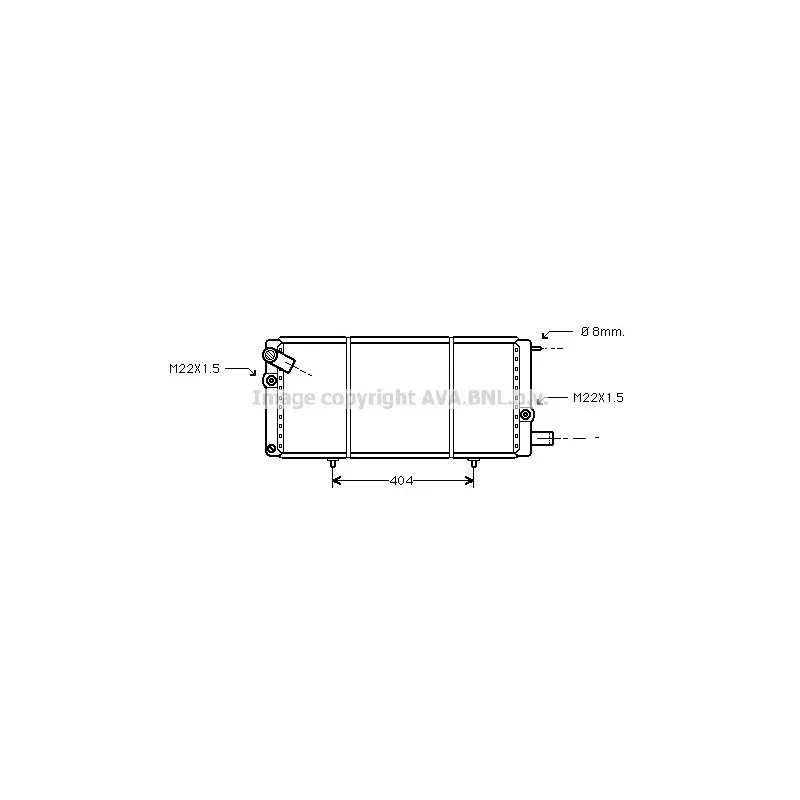 Radiateur, refroidissement du moteur AVA QUALITY COOLING PEA2085