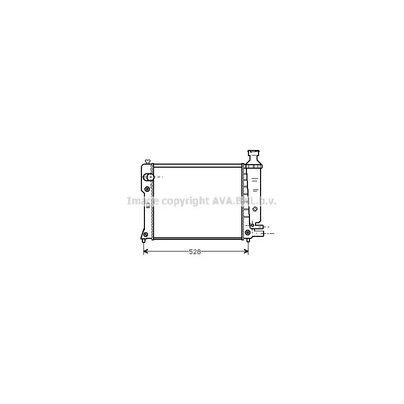 Radiateur, refroidissement du moteur AVA QUALITY COOLING PEA2092