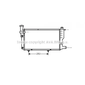 Radiateur, refroidissement du moteur AVA QUALITY COOLING PEA2095