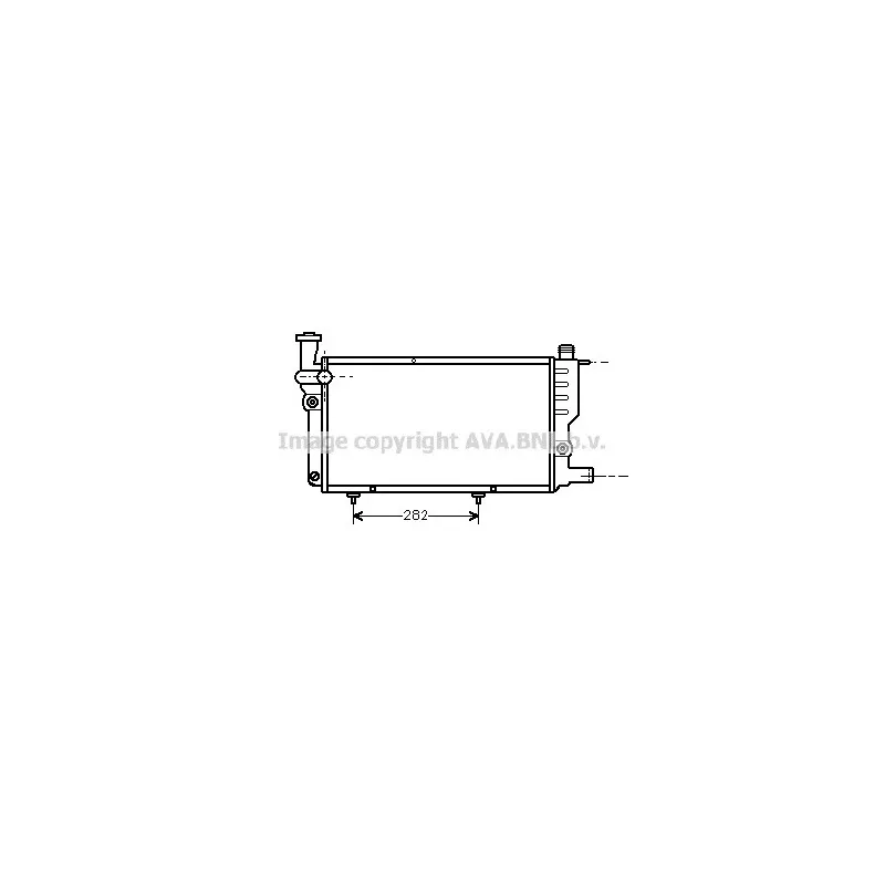 Radiateur, refroidissement du moteur AVA QUALITY COOLING PEA2095
