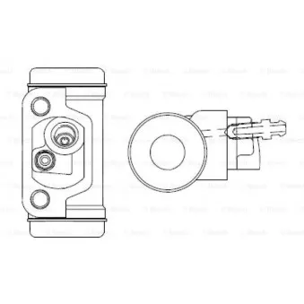 Kit de cylindres de roue BOSCH F 026 002 357