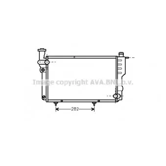 Radiateur, refroidissement du moteur AVA QUALITY COOLING PEA2096