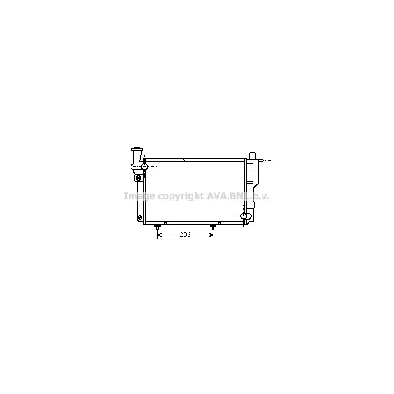 Radiateur, refroidissement du moteur AVA QUALITY COOLING PEA2096