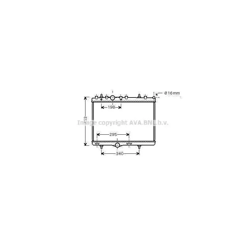 Radiateur, refroidissement du moteur AVA QUALITY COOLING PEA2255