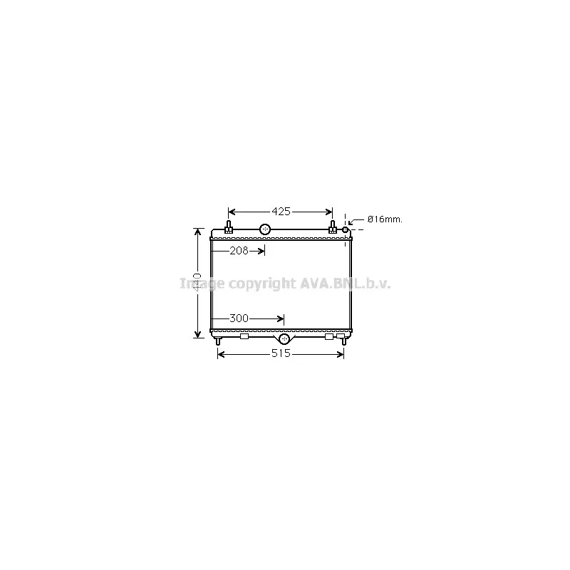 Radiateur, refroidissement du moteur AVA QUALITY COOLING PEA2358