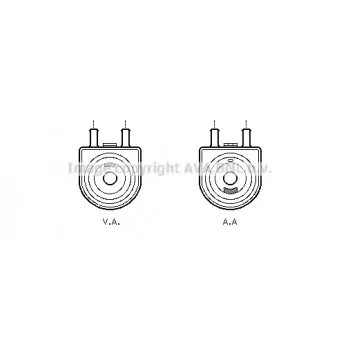 Radiateur d'huile AVA QUALITY COOLING PEA3285