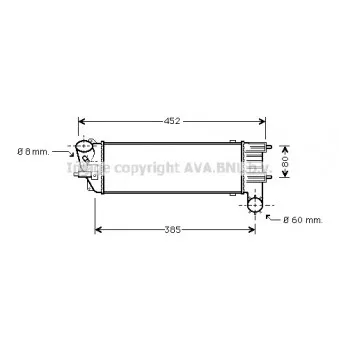 Intercooler, échangeur AVA QUALITY COOLING PEA4204