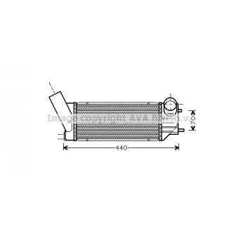 Intercooler, échangeur AVA QUALITY COOLING PEA4279