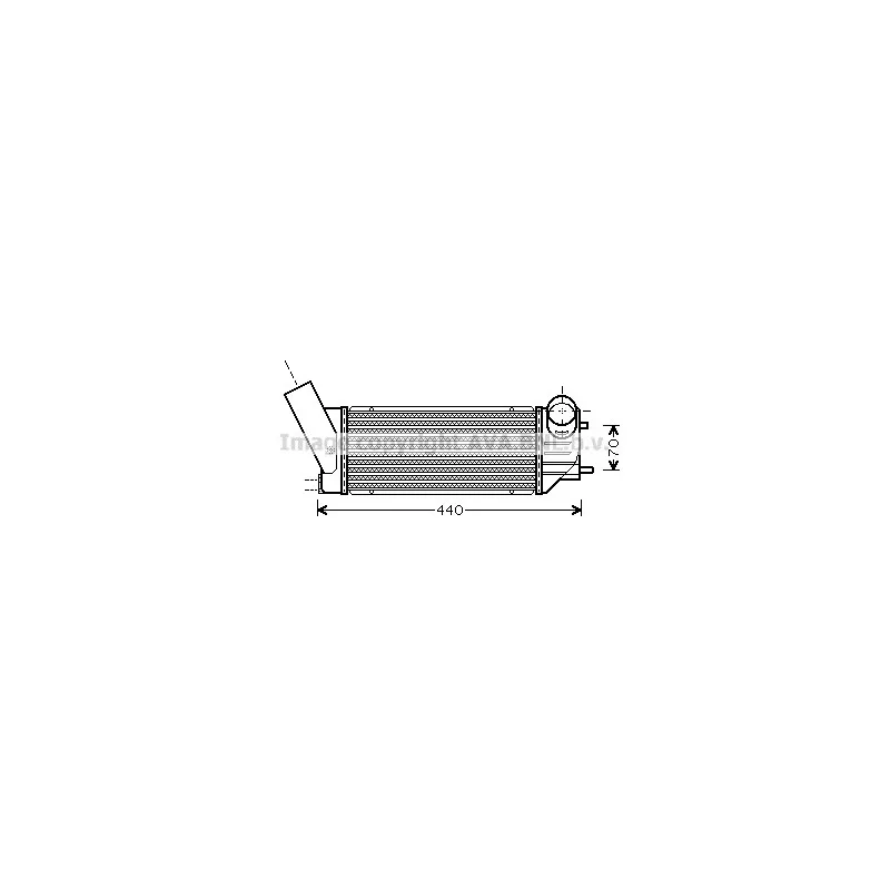 Intercooler, échangeur AVA QUALITY COOLING PEA4279