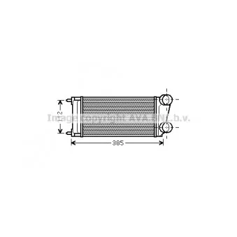Intercooler, échangeur AVA QUALITY COOLING PEA4299