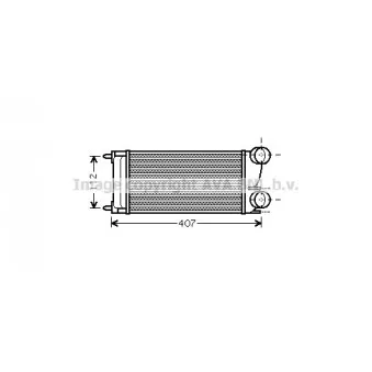 Intercooler, échangeur AVA QUALITY COOLING PEA4332