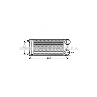 Intercooler, échangeur AVA QUALITY COOLING PEA4334