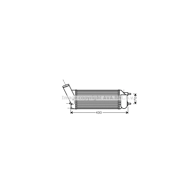 Intercooler, échangeur AVA QUALITY COOLING PEA4335