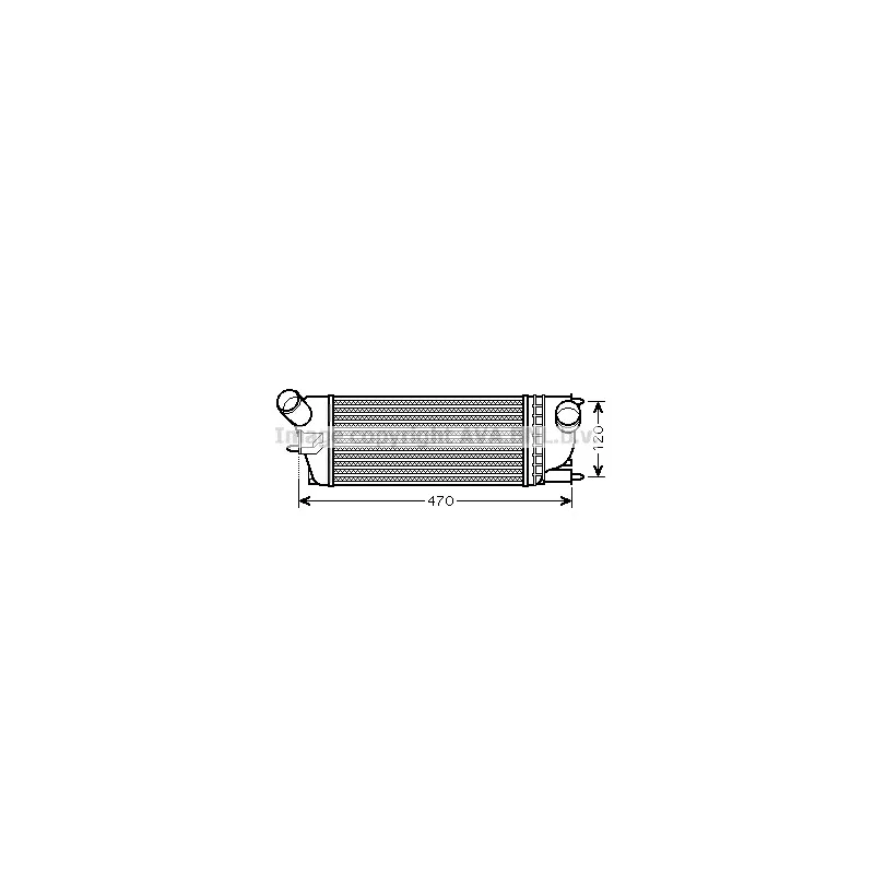 Intercooler, échangeur AVA QUALITY COOLING PEA4336