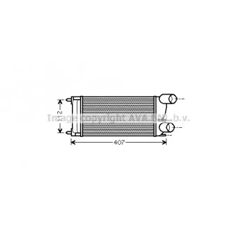 Intercooler, échangeur AVA QUALITY COOLING PEA4337