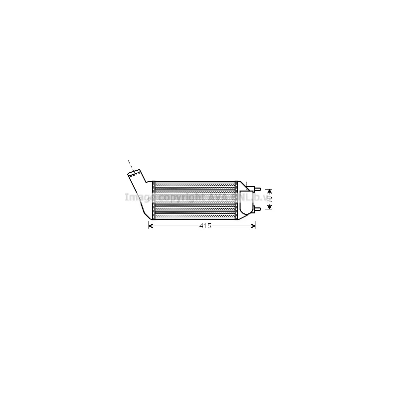 Intercooler, échangeur AVA QUALITY COOLING PEA4341