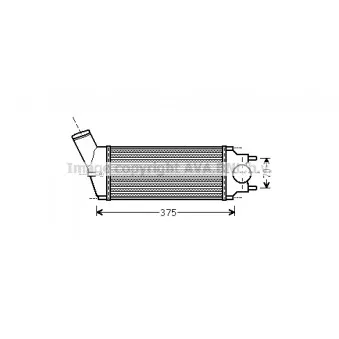 Intercooler, échangeur AVA QUALITY COOLING PEA4342