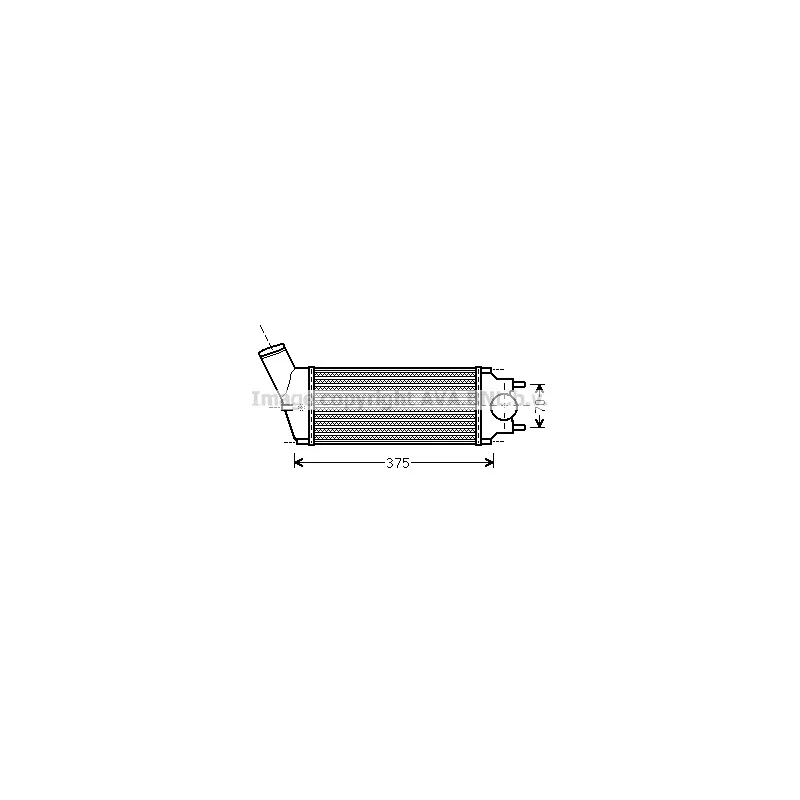 Intercooler, échangeur AVA QUALITY COOLING PEA4342