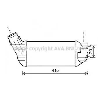 Intercooler, échangeur AVA QUALITY COOLING PEA4360