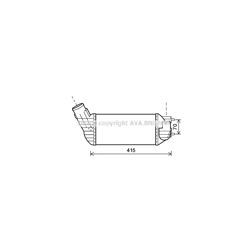Intercooler, échangeur AVA QUALITY COOLING PEA4360