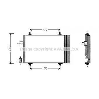 Condenseur, climatisation AVA QUALITY COOLING PEA5193D