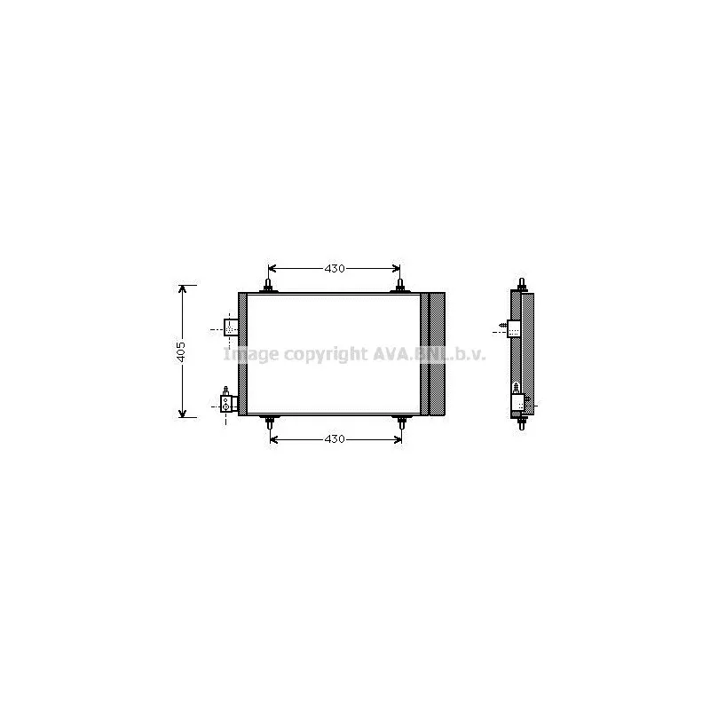 Condenseur, climatisation AVA QUALITY COOLING PEA5193D