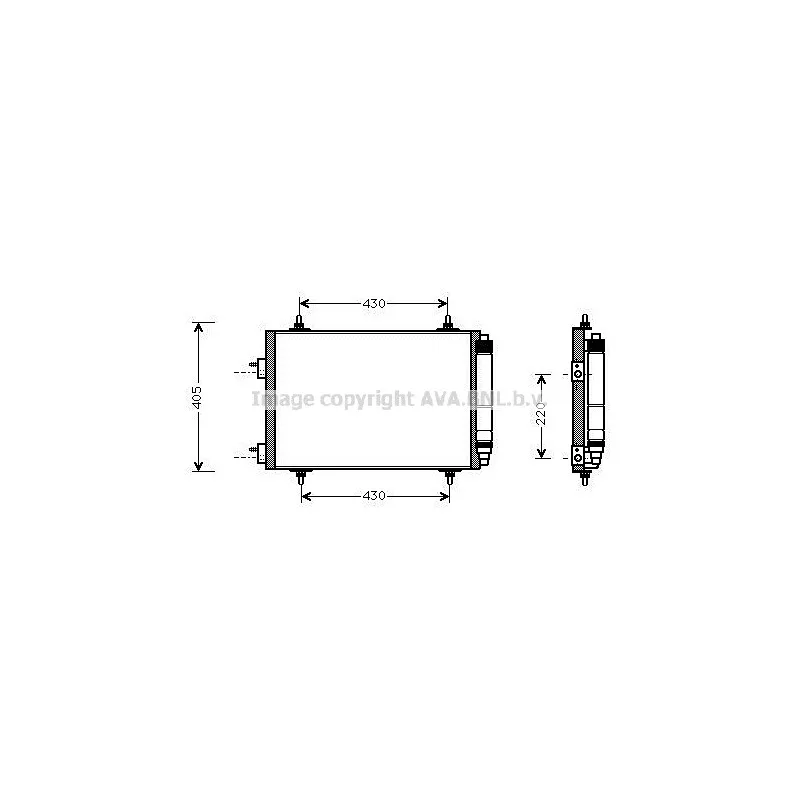 Condenseur, climatisation AVA QUALITY COOLING PEA5209D