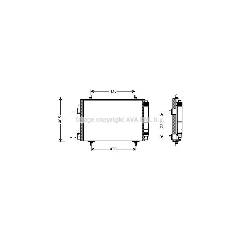 Condenseur, climatisation AVA QUALITY COOLING PEA5215D