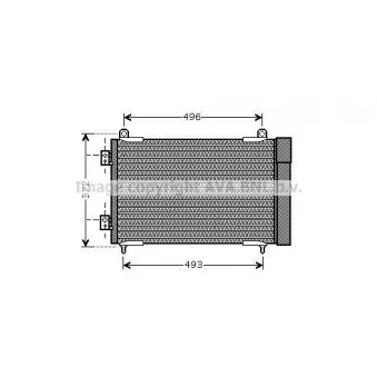 Condenseur, climatisation AVA QUALITY COOLING PEA5258D