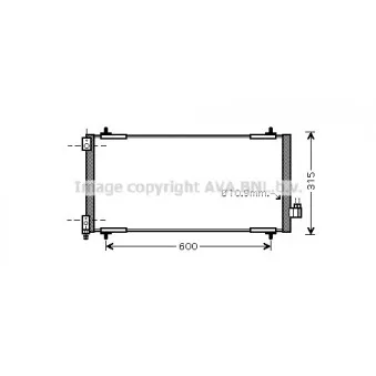 Condenseur, climatisation AVA QUALITY COOLING PEA5301