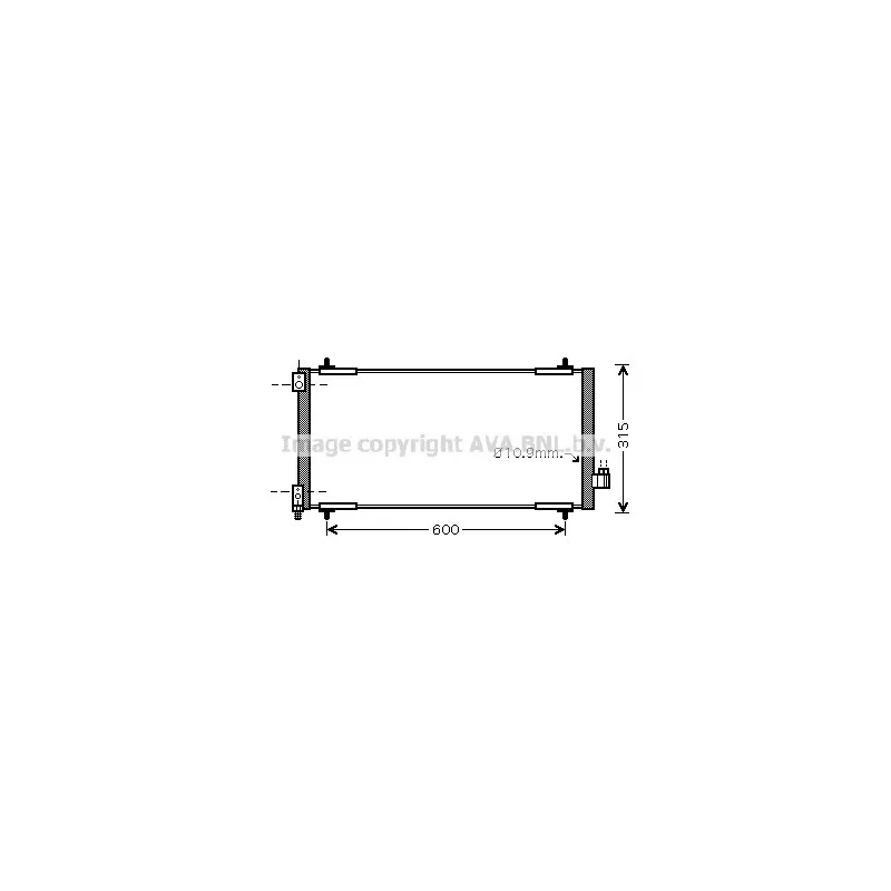 Condenseur, climatisation AVA QUALITY COOLING PEA5301