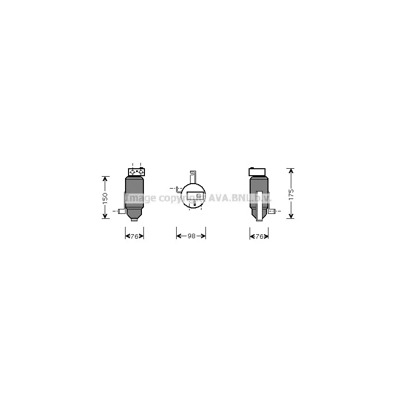 Filtre déshydratant, climatisation AVA QUALITY COOLING PED059