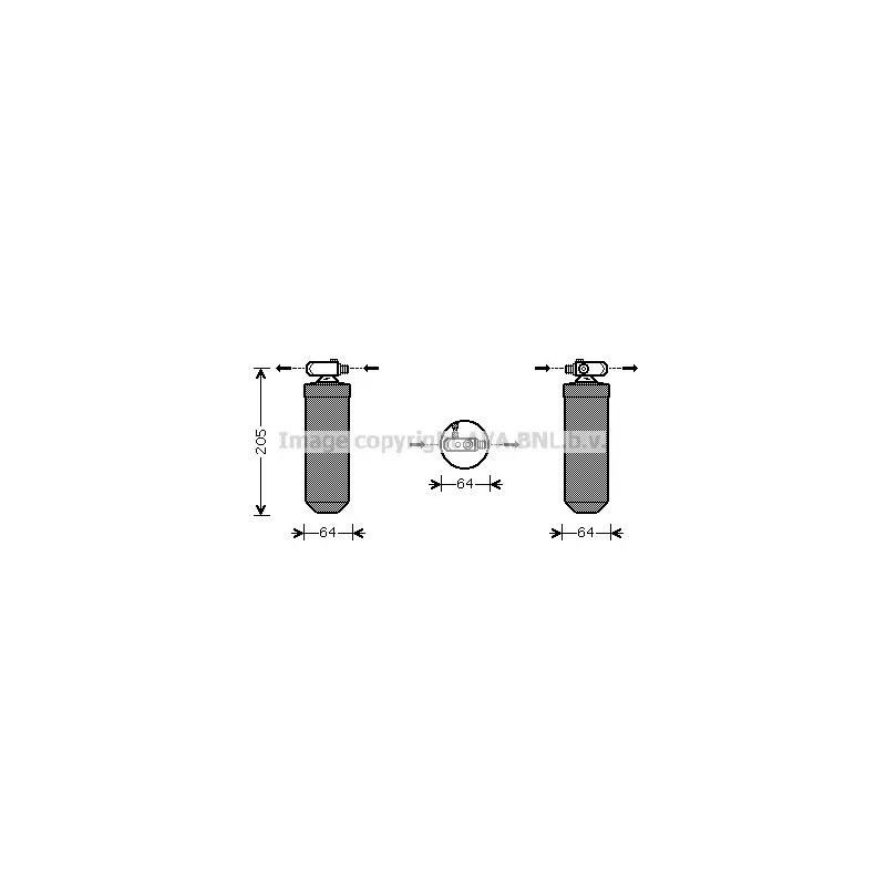 Filtre déshydratant, climatisation AVA QUALITY COOLING PED303