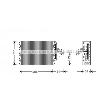 Evaporateur climatisation AVA QUALITY COOLING PEV002