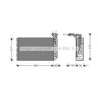 Evaporateur climatisation AVA QUALITY COOLING PEV010