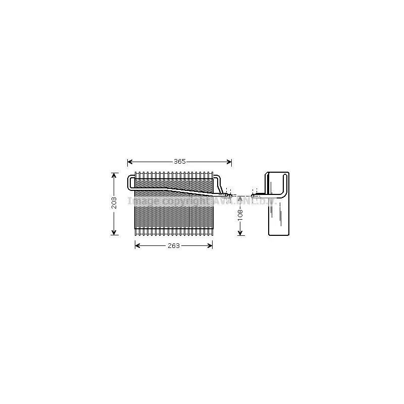 Evaporateur climatisation AVA QUALITY COOLING PEV039