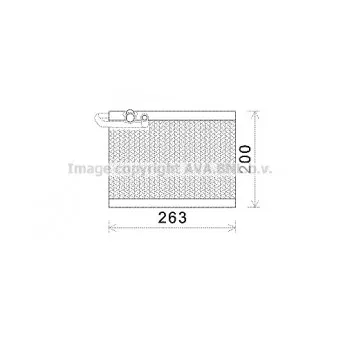 Evaporateur climatisation AVA QUALITY COOLING PEV351