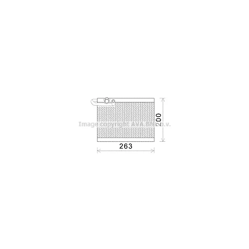 Evaporateur climatisation AVA QUALITY COOLING PEV351