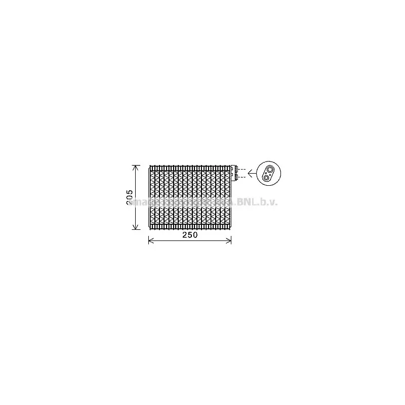 Evaporateur climatisation AVA QUALITY COOLING PEV352