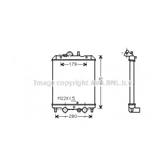 Radiateur, refroidissement du moteur AVA QUALITY COOLING