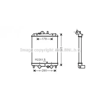 Radiateur, refroidissement du moteur AVA QUALITY COOLING