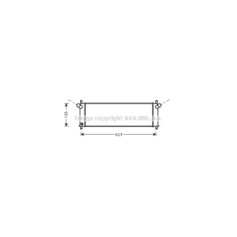 Radiateur, refroidissement du moteur AVA QUALITY COOLING PR2022