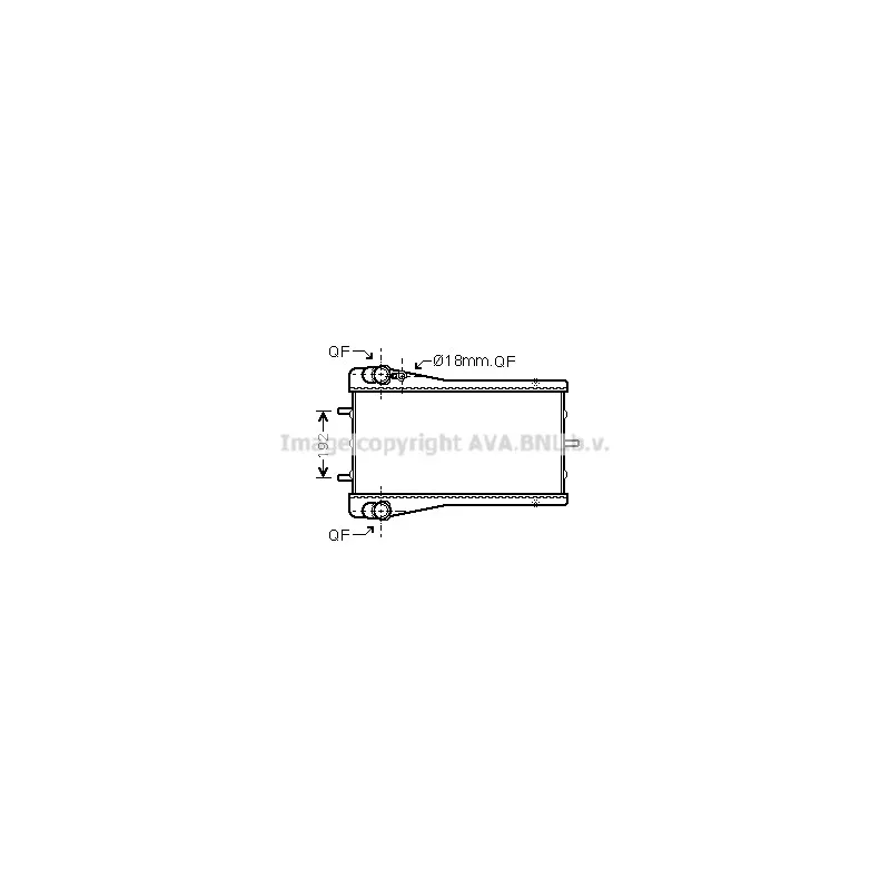 Radiateur, refroidissement du moteur AVA QUALITY COOLING PR2043