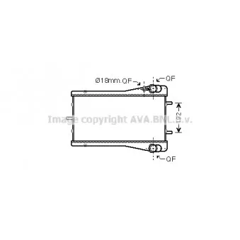 Radiateur, refroidissement du moteur AVA QUALITY COOLING PR2044