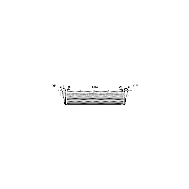 Radiateur, refroidissement du moteur AVA QUALITY COOLING PR2053