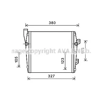 Radiateur, refroidissement du moteur AVA QUALITY COOLING