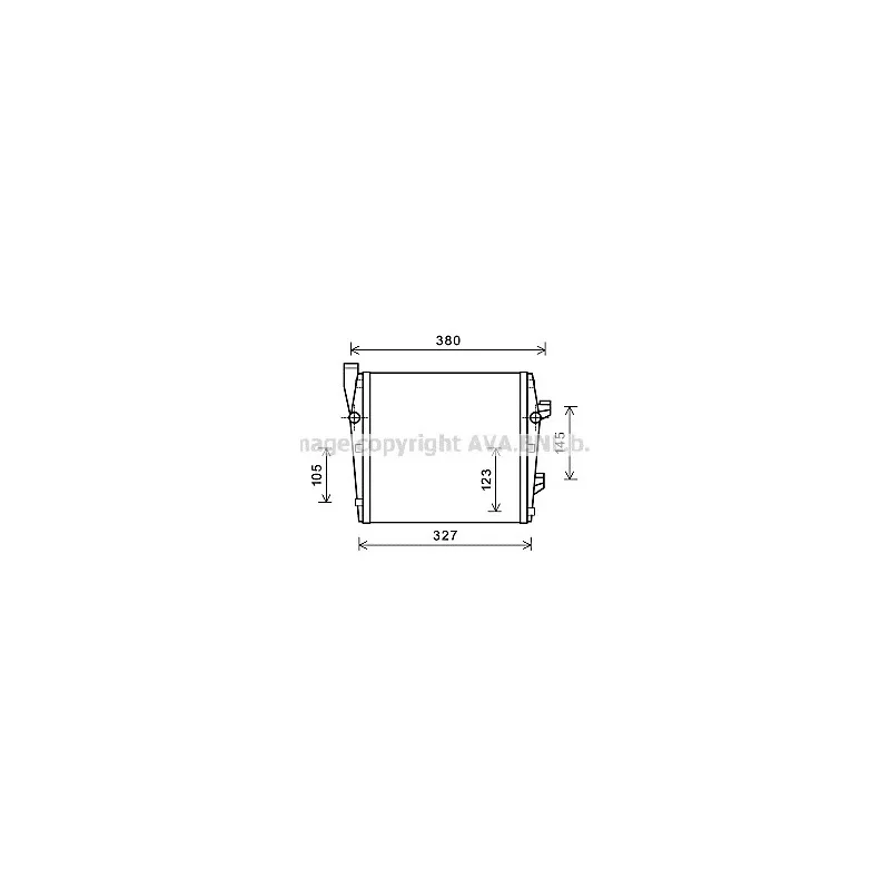Radiateur, refroidissement du moteur AVA QUALITY COOLING PR2066