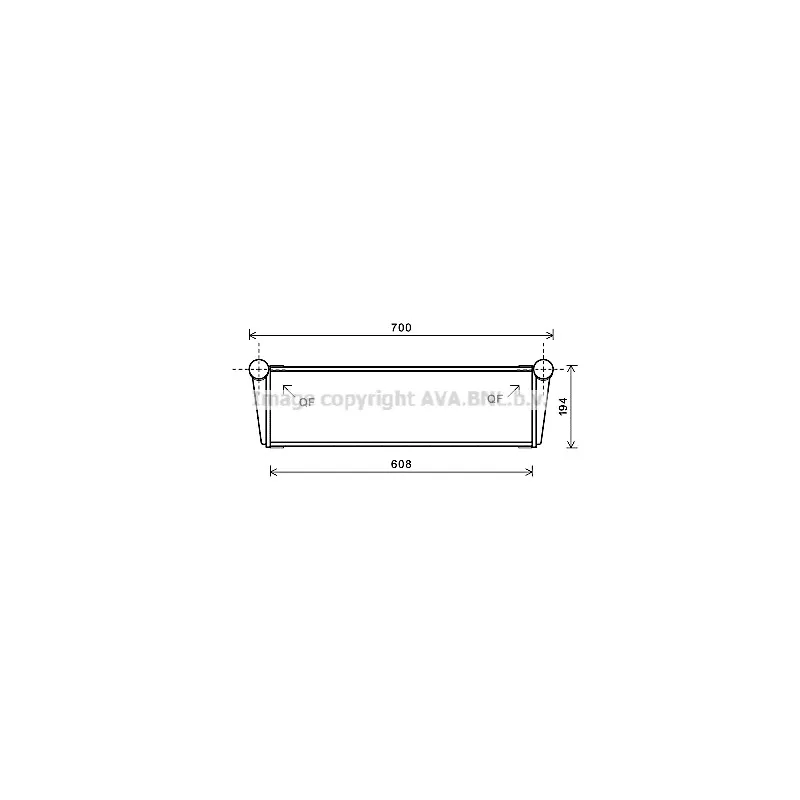 Radiateur, refroidissement du moteur AVA QUALITY COOLING PR2067